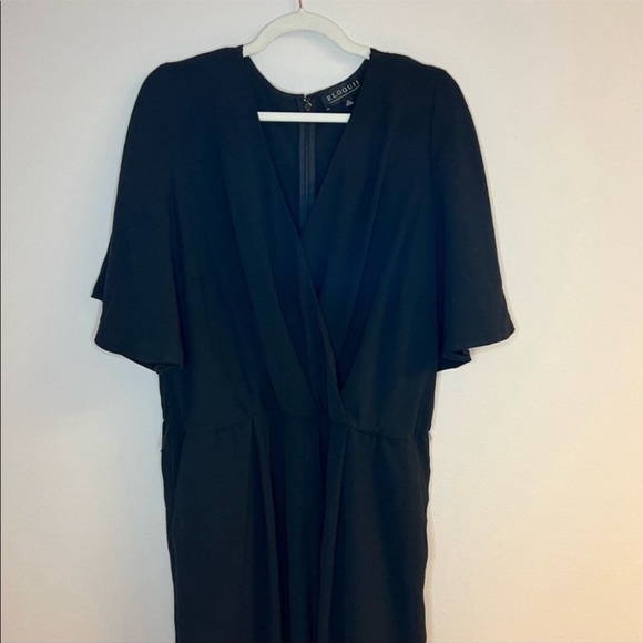 Eloquii Wide Leg Black Jumpsuit - Picture 3 of 8